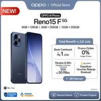 NEW! OPPO Reno15 F 5G 8+128GB Biru Tua