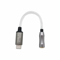 Type-C to 3.5mm HiFi Digital Headphone Amplifier CS46L41 Chip Decoding DAC Audio Adapter Cable for Android Win10, D-Type