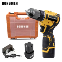 Cordless Electric Drill 18V Mini Screwdriver Brushless Motor Power Tool Rechargeable Multifucntion Impact Drill LED Light