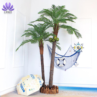 促銷活動~仿真椰子樹假椰樹仿生綠植擺件大型室內外熱帶植物造景裝飾棕櫚樹 全館免運