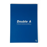 DOUBLE A สมุดรายงาน A4 70 แกรม 50 แผ่น ปกอาร์ตมัน สีน้ำเงิน