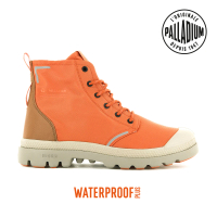 【Palladium】PAMPA LITE+ RCYCL WP+再生纖維輕量防水靴/休閒鞋-男鞋/女鞋-橘(76656-855)