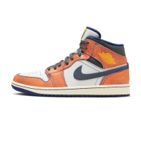 【NIKE 耐吉】休閒鞋 Onoglish x Air Jordan 1 Mid SE Flight 小野比利 聯名款 航班 橙藍 男鞋 FV3619-106