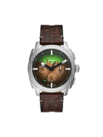 Fossil x Minecraft นาฬิกาข้อมือผู้ชาย, รุ่น LE1206, สีน้ำตาล