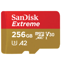 【SanDisk 晟碟】256GB microSDXC Extreme 190MB/s 4K U3 A2記憶卡 公司貨