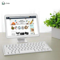 Portable Wireless bluetooth-compatible Keyboard German Keyboard Wireless Keyboard 78 Key For Tablet Desktop Laptop Pc