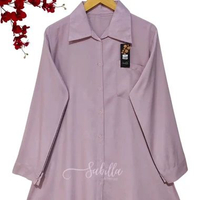 Tunik twill rayon premium by sabillaachmad latte twill rayon XL
