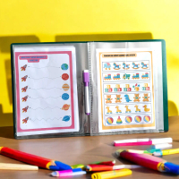 Buku Aktivitas Pertamaku / Buku Edukasi Anak 2 3 4 5 Tahun / Worksheet TK PAUD Wipeclean