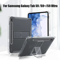 Clear Case For Samsung Galaxy Tab S9 11 Galaxy tab S9 Ultra 14.6 PC Stand Cover With Pencil Holder For Galaxy S9 PLUS 12.4 Funda