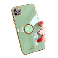ใช้ได้กับ OPPO A72 5G/OPPO A52/A72/A92 เคสโทรศัพท์ชุบด้วยไฟฟ้า 6D ใหม่ เคสนิ่มพร้อมขายึด