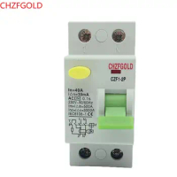 30mA 100mA Type A/AC Electromagnetic RCCB 63A Electronic Residual Current Circuit Breaker 2P RCBO Air Switch Leakage Protector