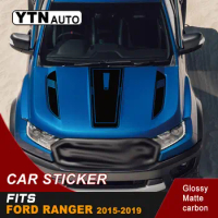 Car Decoration Hood Bonnet Scoop Sticker Racing Graphic Vinyl Decals Accessories For Ford Ranger 2015 2016 2017 2018 2019