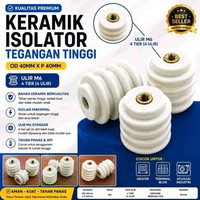 Isolator Busbar Keramik I Keramik Isolator High Temperatur Od 40 mm x P 40 mm l High Voltase
