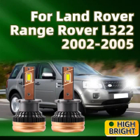 2Pcs 50000LM Led D2S Headlights HID Car Light 6000K White For Land Rover Range Rover L322 2002 2003 2004 2005