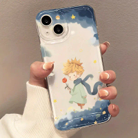 Rose Prince Pattern Phone Case for iPhone 16/iPhone 16 Pro/iPhone 16 Plus/iPhone 16 Pro Max/iPhone 1