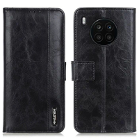 HT9 Nova 8i Flip Wallet Case for Huawei Nova 5T Luxury Leather Classic Card Magnetic Business Book Cover Nova 9 Pro 8 SE 8i i8 F