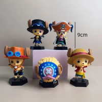 5Pcs/Set Anime ONE PIECE Tony Chopper Cos Action Figure Law Luffy Ace Sabo Usopp Figurine Model Toy Collectibles Gifts For Kids