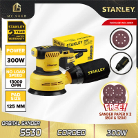 STANLEY SS30-XD 300W Sander Orbital Rawak Dengan Motor Kuasa Tinggi ( SS30 )