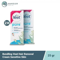 Bundling Veet Hair Removal Cream Sensitive Skin 25 gr