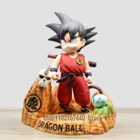 43cm Dragon Ball Z Figures Son Goku Small Figure Childhood Scenes Battle Goku Action Figurine with Stick Statue PVC Model Toys