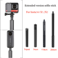 For Insta360 X3 Invisible Selfie Stick For Insta360 One X2 Extended Rod Tripod for GoPro Hero 11 10 DJI Action Cameras Accessory