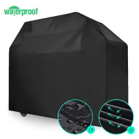 BBQ Cover Waterproof Weber Heavy Duty Grill Cover Anti Dust Rain UV For Electric Barbe Barbecue Accessories Outdoor Garden