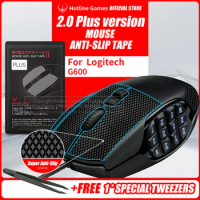 Hotline Games 2.0 Plus Mouse Grip Tape for Logitech G 600 MMO Gaming Mouse Anti-Slip Tape ,Grip Upgrade,Pre Cut,Easy to Apply