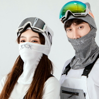 免運 XXXSNOW新款加絨防風滑雪頭套防護面罩V臉漏頭發抓絨護臉單板脖套 雙十一購物節
