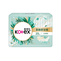 Kotex 靠得住 茶樹舒涼棉(涼感衛生棉) 日用 23cm 18片x30包/箱