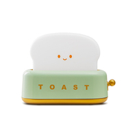 LED Night Light Toast Lamp Rechargeble Bread Maker Lights Bedroom Decoration Mood Light Sleeping Lam