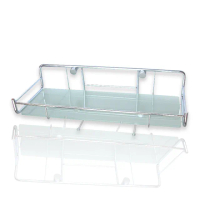 【Maximum 美仕家】不鏽鋼玻璃平面單層置物架