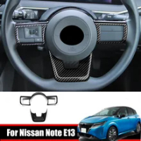 For Nissan Note E13 2020 2021 ABS carbonfiber Steering Wheel Button control Cover Sticker Interior Accessories