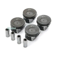 4x Pistons Rings Set Φ71mm Genuine for VW Golf Beetle Audi A1 A3 1.2 TSI CBZB