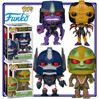 Funko POP New Transformers Season 5 - Black Widow Warstar Gorilla Captain Rhino Figure Set - Gift fo