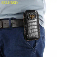 SZLHRSD Belt Clip Genuine Leather Waist Holder Flip Cover Pouch Case for Sony Xperia XZ3 XZs XZ2 XA2 Ultra XA1 L1 XZ1 Compact