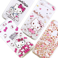 【Hello Kitty】iPhone6 /6s 彩鑽透明保護軟套