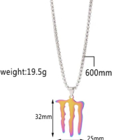 No. 85 racer Wang Yibo monster claw pendant necklace hip-hop accessories