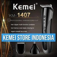 TERLARIS CLIPPER KEMEI KM-1407 ALAT MESIN CUKUR RAMBUT KUMIS JENGGOT KM-1506