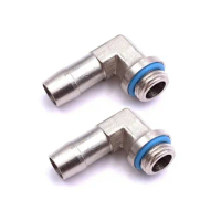 2PCS Computer Water Cooling G1/4 90 Degree Soft Pagoda Elbow Connector OD8MM/9MM/11MM Hose Tube Fittings