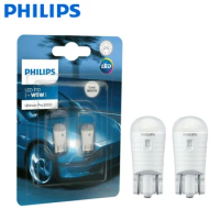 2X Philips Ultinon Pro3000 LED T10 W5W 12V 11961U30CWB2 6000K Cool White Car Turn Signal Lamps Interior Light Clearance Light