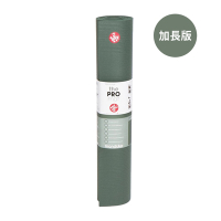 【Manduka】PRO Mat 瑜珈墊 6mm 加長版 - Black Sage (高密度PVC瑜珈墊)