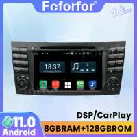 Android 11 8+128G For Mercedes Benz E-Class W211 E200 E220 E300 E350 GPS Navi Multimedia Player Radio Tape Recorder Head Unit