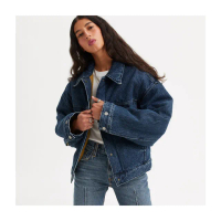 【LEVIS 官方旗艦】女款 雙面穿鋪棉寬鬆牛仔外套 / 夾克 熱賣單品 A5997-0000