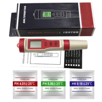 10pcs Tds Ph Ec 3 In 1 Water Quality Tester Water Quality Detector Conductivity Pen Ph Test Pen