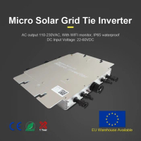 1200W1400W1600W Wireless Series R3 Micro Inverter WVC Solar Grid Tie Converter DC22-60V to 120V230V 