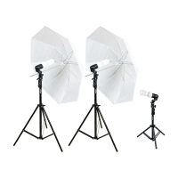 Aksesoris Fotography TaffSTUDIO Portrait Foto Studio Lighting Kit Youtube Vlog - VL-9004 - Black Fot