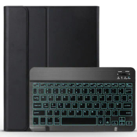 Cover with 7Color Backlight Keyboard for IPad 10.2 Inch Tablet Shell for Ipad 8th 7th 10.2" Bluetooth Keyboard Case + Pen