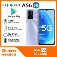 OPPO A56 5G Mobile Phone Android CPU Dimensity 700 6.5inches Screen 6GB RAM 128GB ROM 5000mAh Charge Octa-Core usedPhone