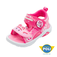POLI 波力童鞋-童鞋 波力 電燈涼鞋/穿脫方便 酷炫 輕量 MIT正版 粉紅(POKT34073)