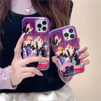 Disney Villains Witch Queen Girl Phone Case For iPhone 12 13 14 15 Pro Max 12-15ProMax Disney Poison Apple Cartoon IMD Cover